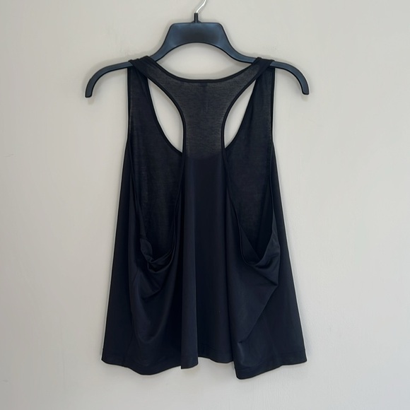 Athleta Vapor Scoop Sheer Racer Back Tank Top in Black, size XL - Picture 4 of 8